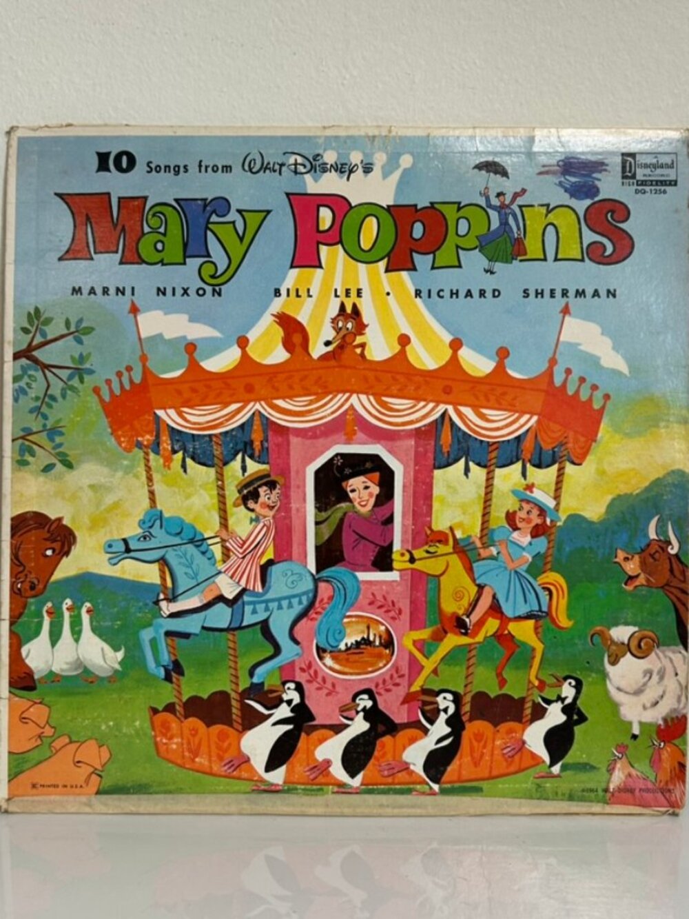 1964 Disneyland 10 Songs From Walt Disney's Mary Poppins LP DQ-1256